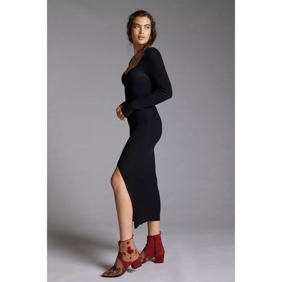 Anthropologie Seamed Knit Maxi Dress - Picture 2 of 8